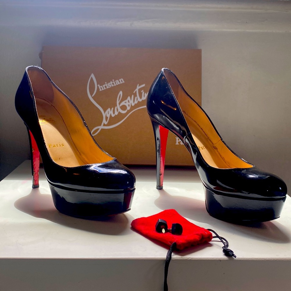 Christian Louboutin Bianca rare 120 pump.